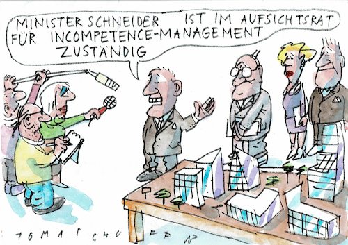 Cartoon: Management (medium) by Jan Tomaschoff tagged politiker,wirtschaft,interessenkonflikte,zweitjob,politiker,wirtschaft,interessenkonflikte,zweitjob