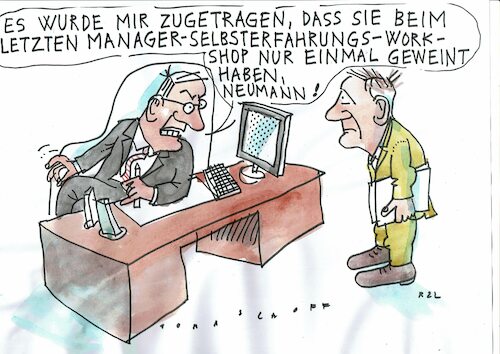 Cartoon: Manager (medium) by Jan Tomaschoff tagged selbsterfahrung,manager,emotionen,selbsterfahrung,manager,emotionen