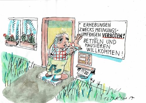Cartoon: Meinungsforschung (medium) by Jan Tomaschoff tagged umfragen,wahlen,umfragen,wahlen