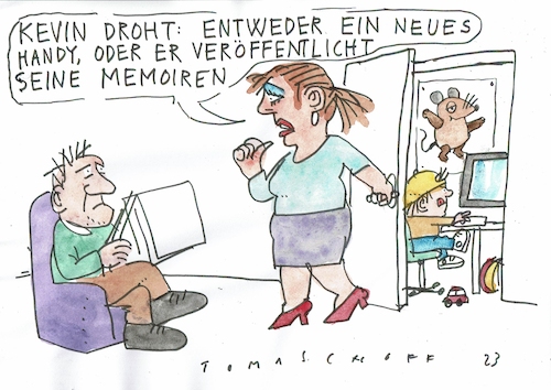 Cartoon: Memoiren (medium) by Jan Tomaschoff tagged windsors,memoiren,königshaus,england,windsors,memoiren,königshaus,england