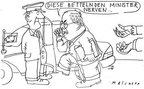 Cartoon: Minister (medium) by Jan Tomaschoff tagged diäten,ministergeälter,