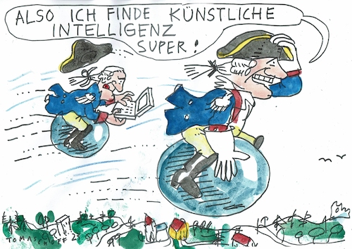 Cartoon: Münchhausen (medium) by Jan Tomaschoff tagged fake,newa,ki,lügen,fake,newa,ki,lügen