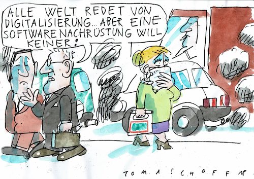 Cartoon: Nachrüstung (medium) by Jan Tomaschoff tagged diesel,skandal,nachrüstung,diesel,skandal,nachrüstung