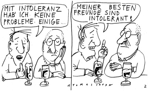Cartoon: no (medium) by Jan Tomaschoff tagged tolerance,tolerance