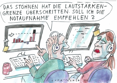 Cartoon: Notfall (medium) by Jan Tomaschoff tagged notfall,krankheit,notfall,krankheit