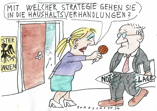 Cartoon: Notlage (medium) by Jan Tomaschoff tagged haushalt,lindner,staatsschulden,haushalt,lindner,staatsschulden