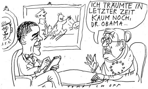 Cartoon: Obama and Europe (medium) by Jan Tomaschoff tagged obama,europe