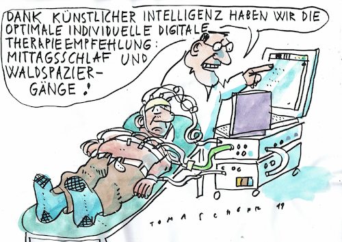 Cartoon: optimal (medium) by Jan Tomaschoff tagged gesundheit,technike,natur,gesundheit,technike,natur