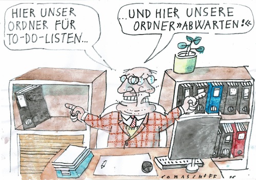 Cartoon: Ordner (medium) by Jan Tomaschoff tagged amt,behörde,bürokratie,langsamkeit,amt,behörde,bürokratie,langsamkeit