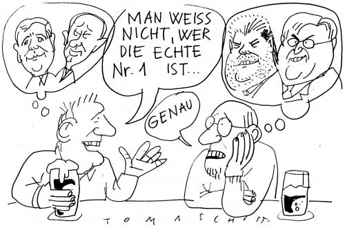 Cartoon: Platzhalter (medium) by Jan Tomaschoff tagged platzhalter,marionetten