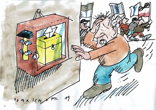 Cartoon: Populisten (medium) by Jan Tomaschoff tagged parteien,populisten,demikratie,parteien,populisten,demikratie