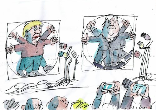 Cartoon: Quadratur (medium) by Jan Tomaschoff tagged obergrenze,union,schwesternparteien,obergrenze,union,schwesternparteien