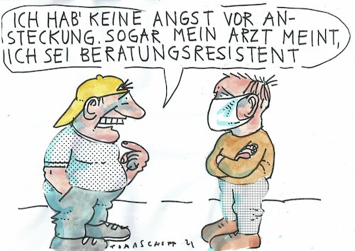 Cartoon: resistent (medium) by Jan Tomaschoff tagged corona,ansteckung,medizin,corona,ansteckung,medizin