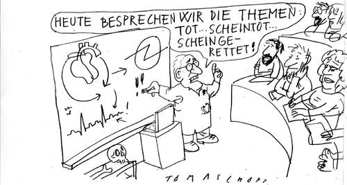 Cartoon: Rettung (medium) by Jan Tomaschoff tagged autoindustrie,opel,magna,rettung,insolvenz