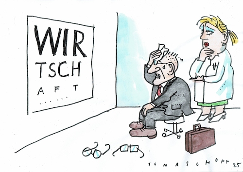 Cartoon: Schrumpfung (medium) by Jan Tomaschoff tagged wirtschaft,krise,schrumpfung,abstieg,wirtschaft,krise,schrumpfung,abstieg