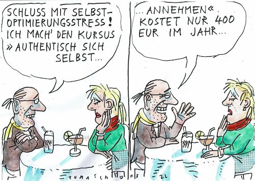 Cartoon: Selbstoptimierung (medium) by Jan Tomaschoff tagged psyche,selbstzweifel,optimierung,psyche,selbstzweifel,optimierung
