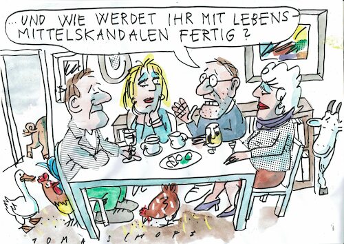 Cartoon: Skandal (medium) by Jan Tomaschoff tagged ernährung,landwirtschaft,lebensmittel,ernährung,landwirtschaft,lebensmittel