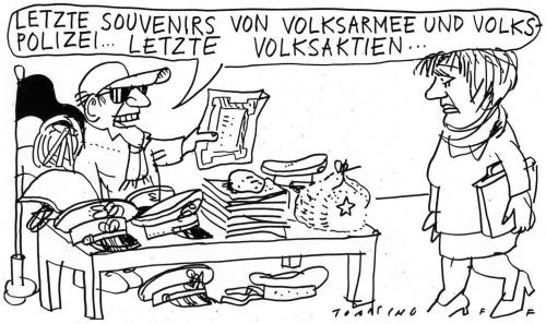 Cartoon: Souvernirs (medium) by Jan Tomaschoff tagged ddr