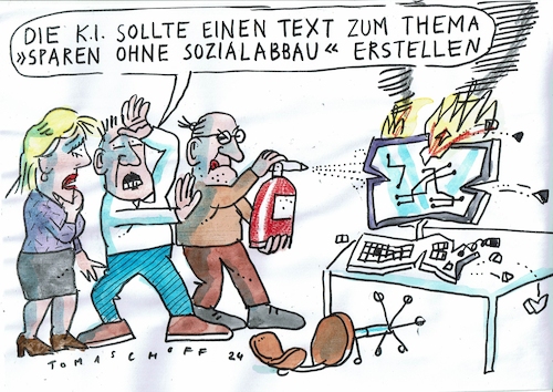 Cartoon: Sozial (medium) by Jan Tomaschoff tagged sparen,staatsfinanzen,sozialabbau,sparen,staatsfinanzen,sozialabbau