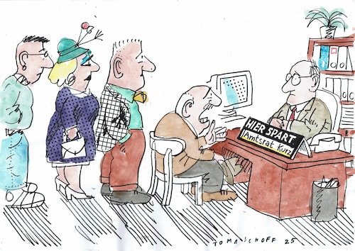 Cartoon: Sparen (medium) by Jan Tomaschoff tagged sparen,geld,haushalt,staatsschulden,sparen,geld,haushalt,staatsschulden