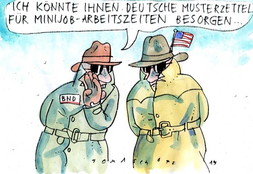 Cartoon: Spy (medium) by Jan Tomaschoff tagged bnd,asn,spionage,bnd,asn,spionage