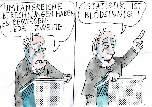 Cartoon: Statistik (medium) by Jan Tomaschoff tagged statistik,glaube,fälschung,bias,statistik,glaube,fälschung,bias