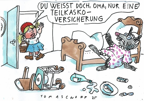 Cartoon: Teilkasko (medium) by Jan Tomaschoff tagged pflege,gesudheit,kosten,versicherung,pflege,gesudheit,kosten,versicherung