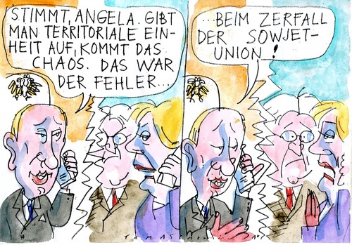Cartoon: Territoriale Integrität (medium) by Jan Tomaschoff tagged unkraine,konflikte,konflikte,unkraine
