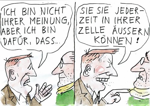 Cartoon: Toleranz (medium) by Jan Tomaschoff tagged toleranz,duskussion,vielfalt,toleranz,duskussion,vielfalt