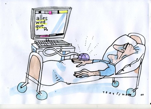 Cartoon: Trost (medium) by Jan Tomaschoff tagged zuwendung,einsamkeit,technik,zuwendung,einsamkeit,technik