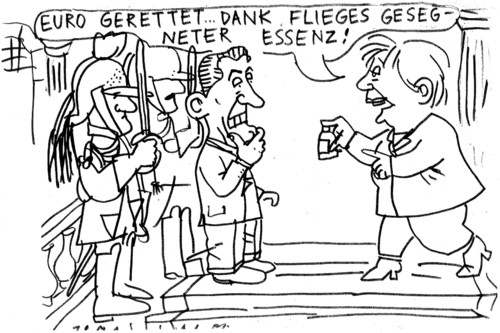 Cartoon: TV-Pfarrer Jürgen Fliege (medium) by Jan Tomaschoff tagged fliege,essenz,fliege,essenz