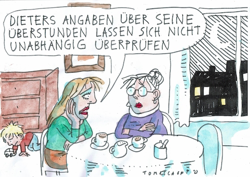 Cartoon: Überprüfung (medium) by Jan Tomaschoff tagged fake,news,fakten,fake,news,fakten