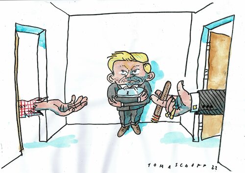 Cartoon: Umlage (medium) by Jan Tomaschoff tagged gas,umlage,lindner,gas,umlage,lindner