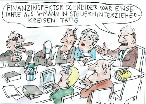 Cartoon: V Mann (medium) by Jan Tomaschoff tagged steuern,hinterziehung,steuern,hinterziehung