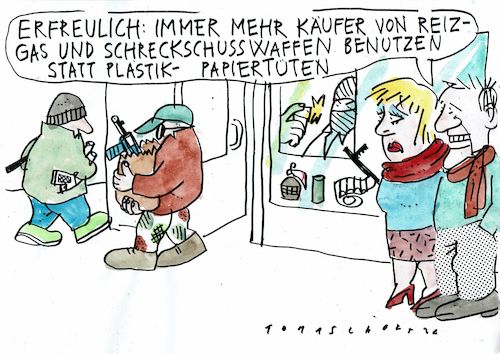 Cartoon: Verpackung (medium) by Jan Tomaschoff tagged umwelt,verpackung,gewalt,waffen,umwelt,verpackung,gewalt,waffen
