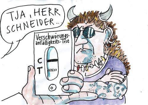 Cartoon: Verschwörer (medium) by Jan Tomaschoff tagged verschwörungstheorien,verschwörungstheorien