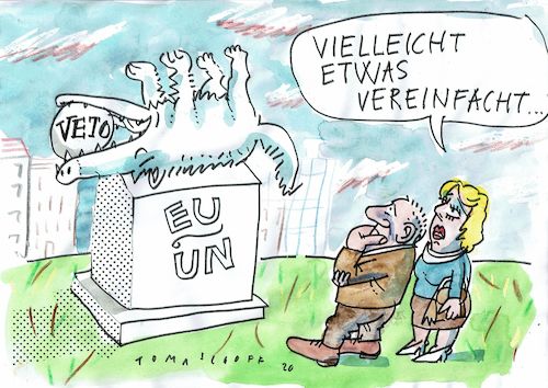 Cartoon: Veto (medium) by Jan Tomaschoff tagged veto,eu,uno,veto,eu,uno