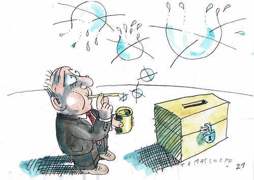 Cartoon: Wahl2 (medium) by Jan Tomaschoff tagged wahlen,wahlen