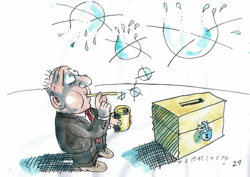 Cartoon: Wahl (medium) by Jan Tomaschoff tagged wahlen,parteien,wahlen,parteien