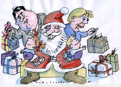 Cartoon: Wahlgeschenke (medium) by Jan Tomaschoff tagged wahlgeschenke,wahlgeschenke