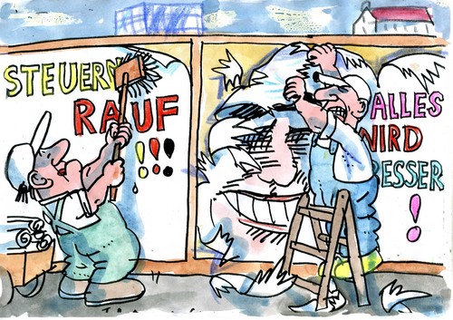 Cartoon: Wahlversprechen 2 (medium) by Jan Tomaschoff tagged wahlversprechen,wahllügen,wahlversprechen,wahllügen