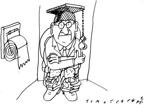 Cartoon: Warten (medium) by Jan Tomaschoff tagged warten,professor,uni,universität,geschäft,wc,warten,professor,uni,geschäft,wc