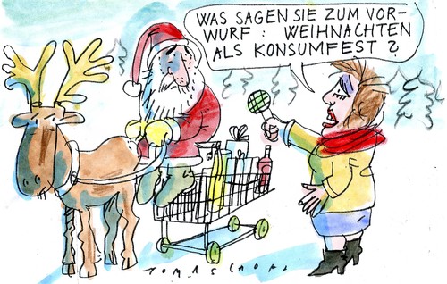 Cartoon: Weihnachten (medium) by Jan Tomaschoff tagged weihnachtsgeschenke,weihnachtsgeschenke,weihnachten