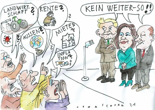 Cartoon: Weiter so (medium) by Jan Tomaschoff tagged ampel,koalition,erneuerung,ampel,koalition,erneuerung