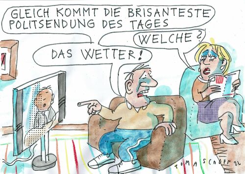 Cartoon: Wetter (medium) by Jan Tomaschoff tagged klima,wetter,krise,klima,wetter,krise
