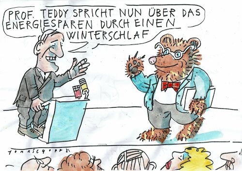 Cartoon: Winterschlaf (medium) by Jan Tomaschoff tagged energie,sparen,gas,öl,strom,energie,sparen,gas,öl,strom
