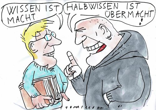 Cartoon: Wissen (medium) by Jan Tomaschoff tagged wissen,gewalt,diskurs,wissen,gewalt,diskurs
