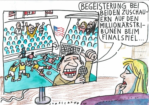 Cartoon: WM (medium) by Jan Tomaschoff tagged fussball,weltmeisterschaft,tickets,preise,fussball,weltmeisterschaft,tickets,preise