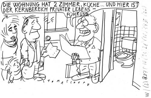 Cartoon: Wohnen (medium) by Jan Tomaschoff tagged wohnungen,familien
