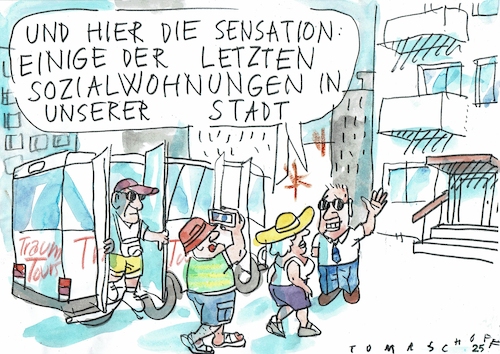 Cartoon: Wohnungen (medium) by Jan Tomaschoff tagged wohnungsnot,sozialwohnung,bau,krise,wohnungsnot,sozialwohnung,bau,krise